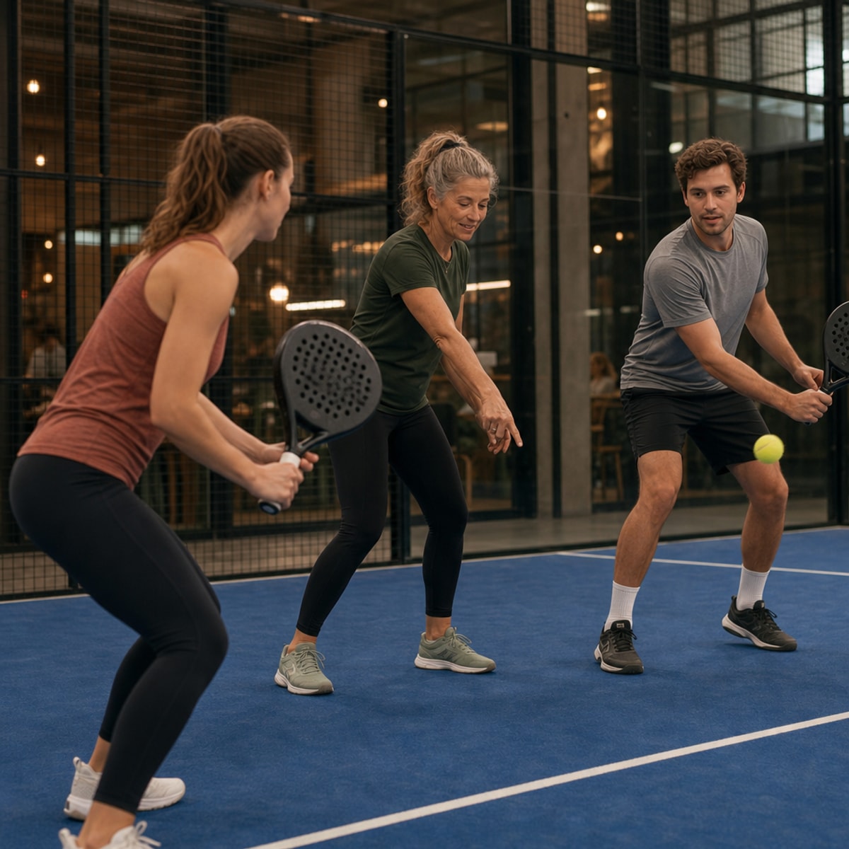 Padel court moment
