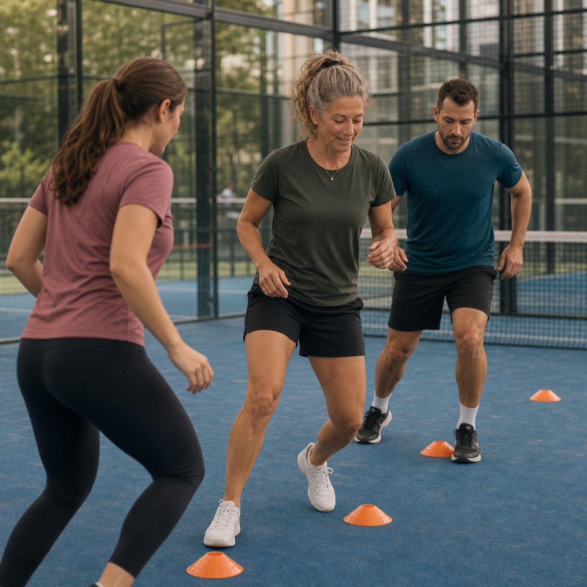 Padel court moment