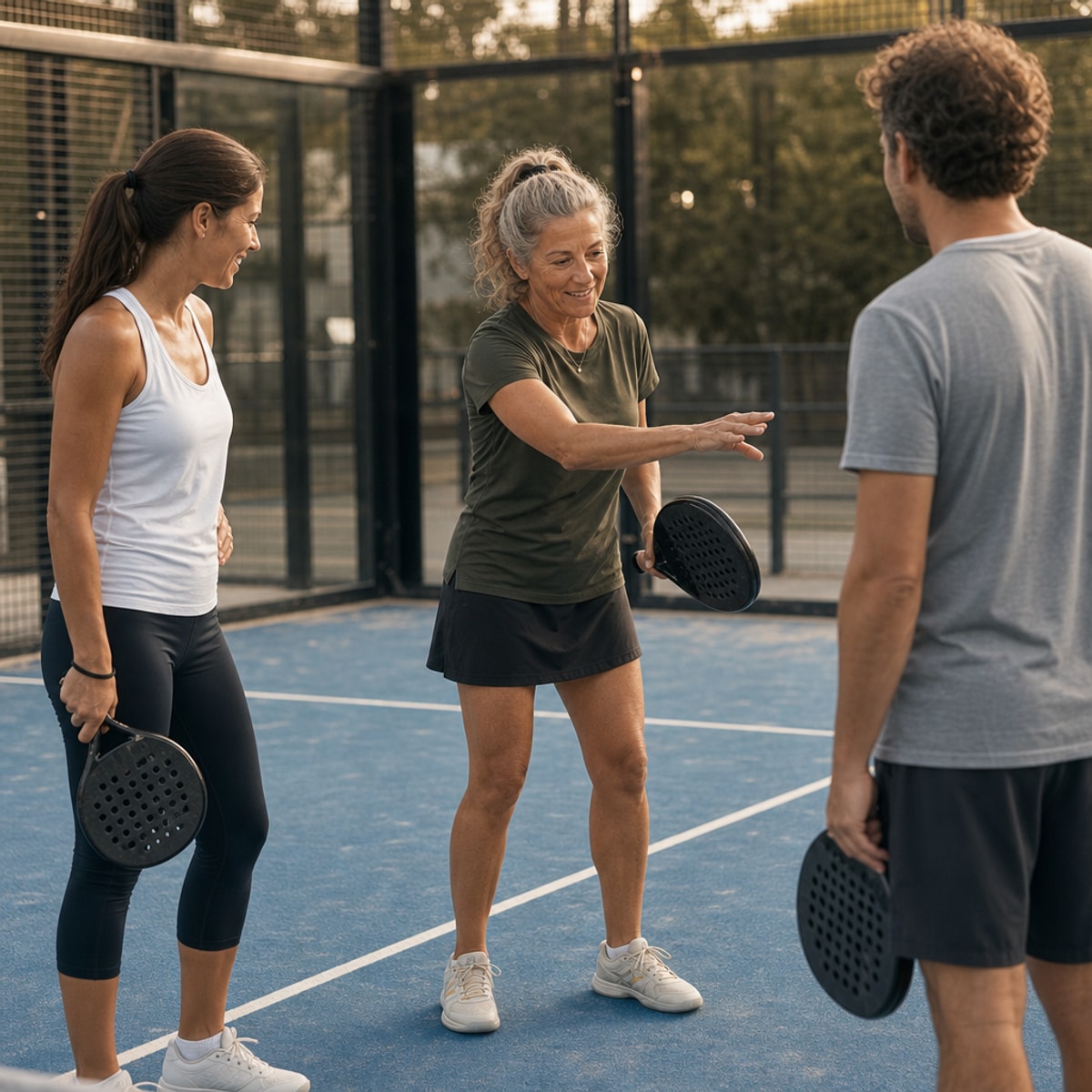 Padel court moment