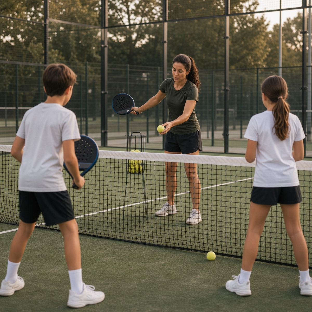 Padel court moment