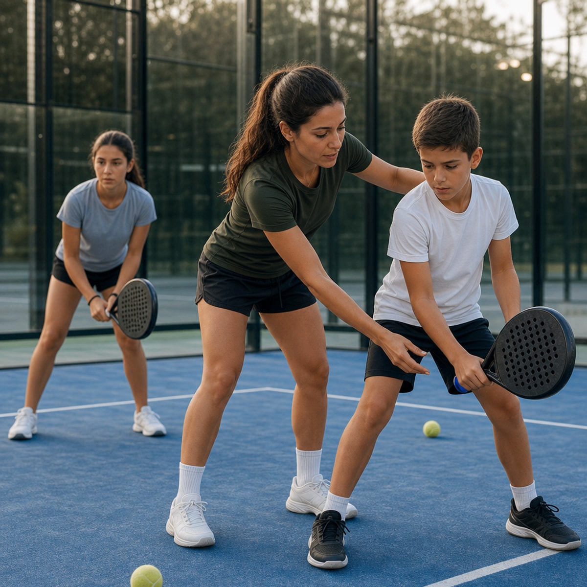 Padel court moment