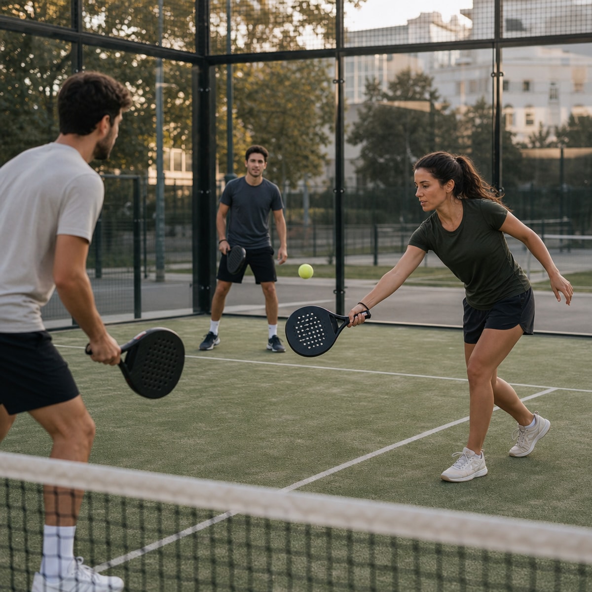 Padel court moment