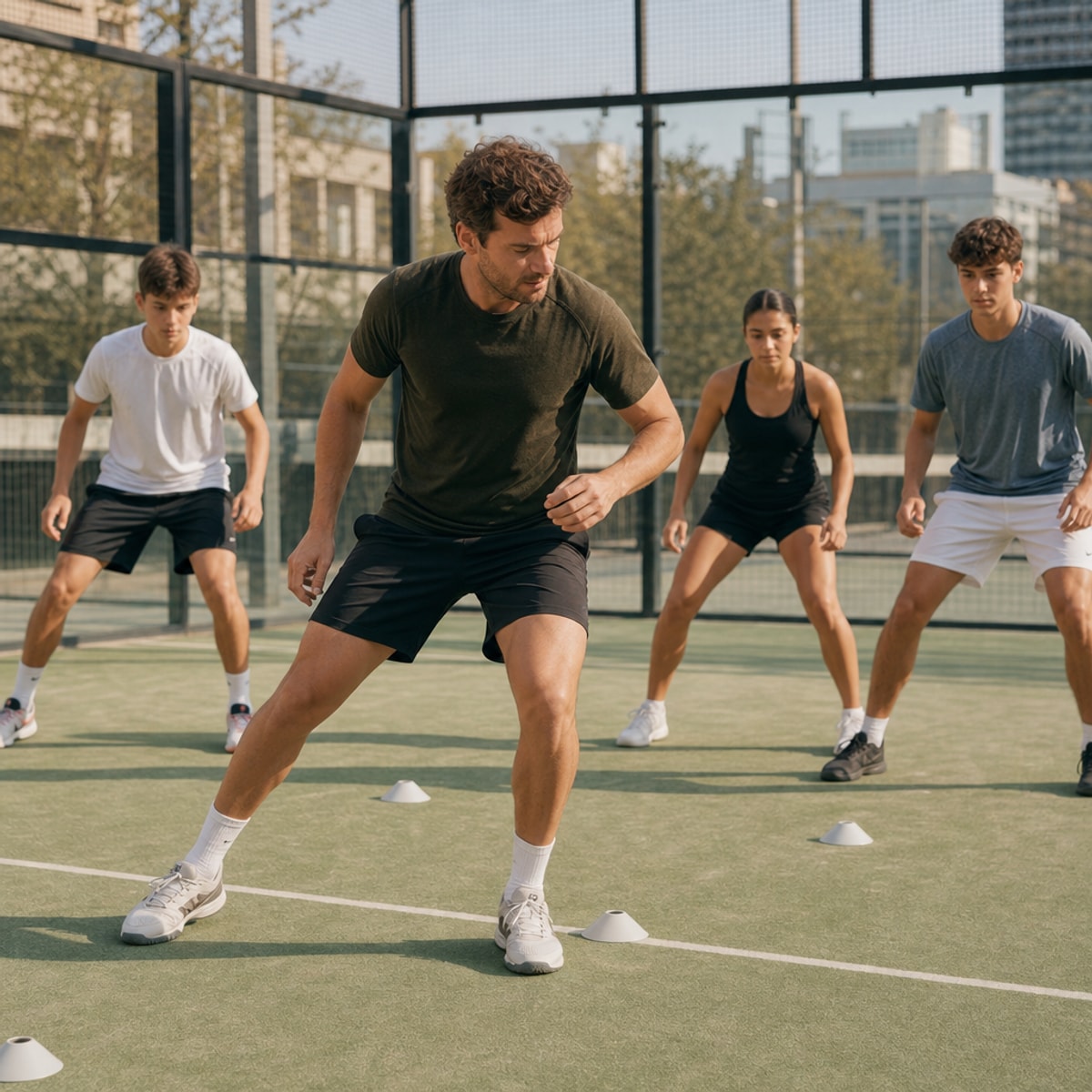 Padel court moment