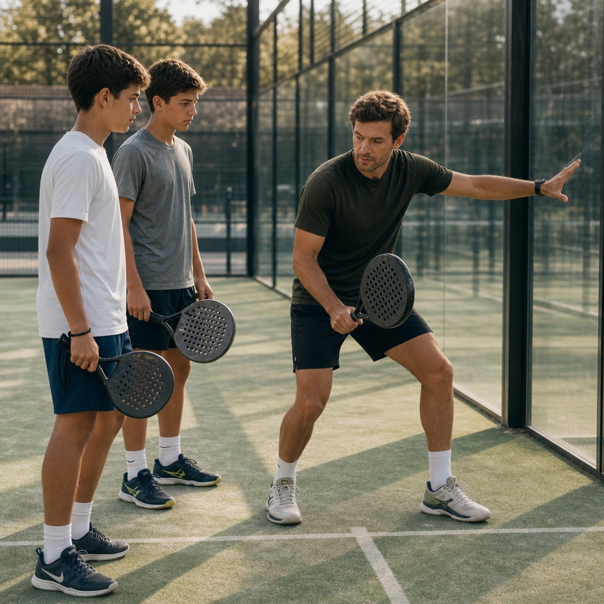 Padel court moment