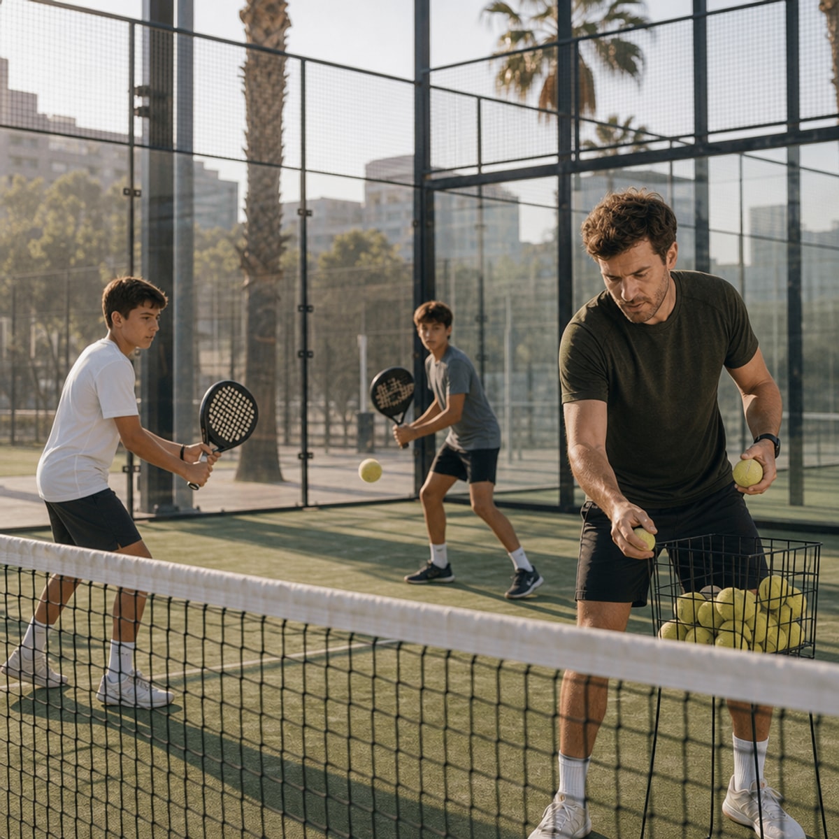 Padel court moment