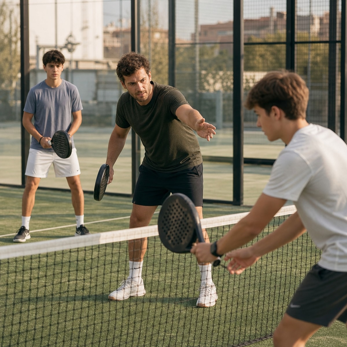 Padel court moment
