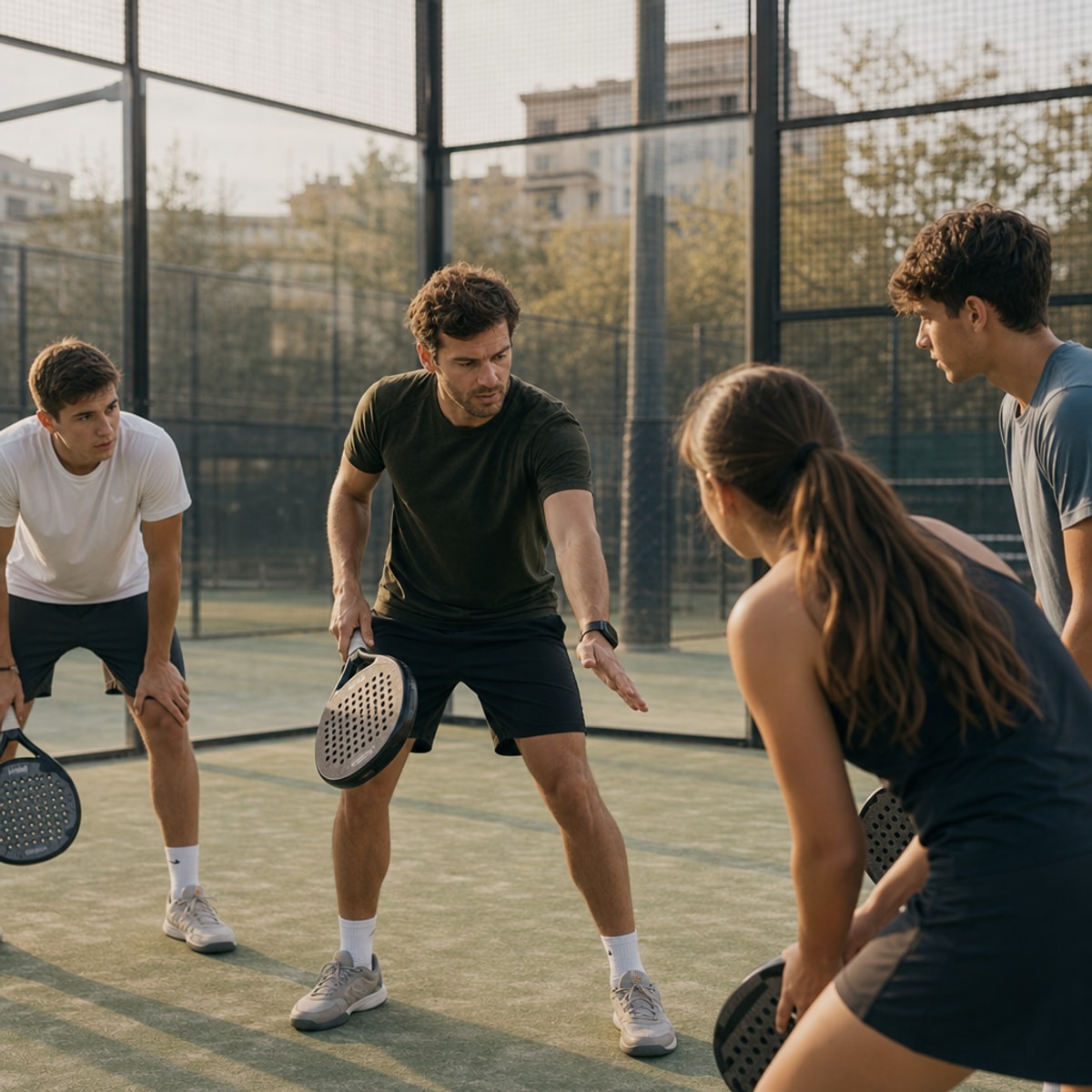 Padel court moment